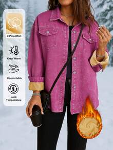 Chaqueta de cárdigan casual con botones y forro polar grueso para mujer, adecuada para otoño e invierno, viajes y salidas, abrigos cálidos y a prueba del frío, disfraces de Halloween para mujeres