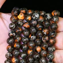 15 英寸串珠，直径 4 毫米、6 毫米、8 毫米、10 毫米，天然石圆珠 - 虎眼石/黑曜石/玛瑙/水晶等。能量清洁/增强天然治疗石，适用于 DIY 珠宝制作、手链、项链和工艺品 - 彩色 - 查看 17