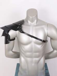 1 bộ giáp vai bằng da PU thời Trung cổ dành cho nam, trang phục Halloween, giáp ngực hiệp sĩ kèm miếng đệm vai Viking có thể điều chỉnh. - Nhiều màu - Xem 2