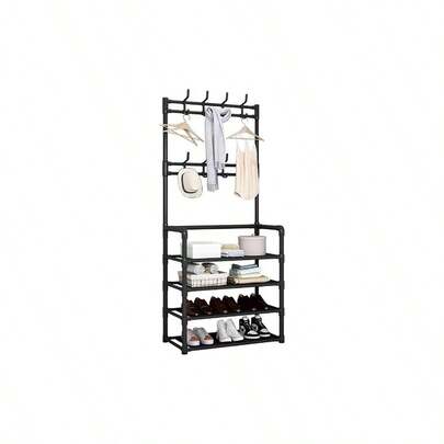 Shoe Racks Storage, Upgrade 4 Tier Shoe Rack, Metal Shoe Rack, Shoe Storage Organiser, Slim Shoe Shelf Storage Shoe Stand Organizer Hallway, Bedroom,