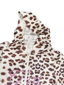 Bộ đồ 2 món dài tay họa tiết da báo dành cho nữ cỡ lớn, thanh lịch, thích hợp cho mùa xuân. - Nhiều màu - Xem 5