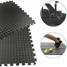 EVA Foam Floor Mat - Non Slip Waterproof Tiled For Home Gym, Pilates, Yoga, Bedroom And Game Room - Durable And Foldable - 黑色 - 查看 6