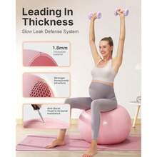 YOTTOY Pregnancy Ball 1.8mm Thick Birthing Ball For Maternity Physio And Birth Preparation Yoga And Exercise For Pregnancy Includes Pump