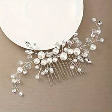 مشط شعر بلاستيك ABS أنيق وعصري، مناسب للحفلات والزفاف والعروس، لجميع المواسم