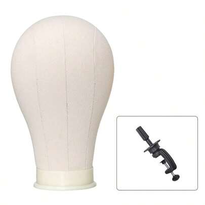 Wig Making, Beauty And Hairdressing Training Display Canvas Mannequin Head