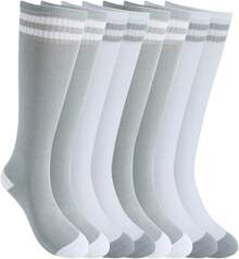 4 pares de grises, 2 y 2 blancos