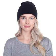 Gorro de acrílico negro elegante, gorro de invierno de estilo Y2K tejido, cómodo y cálido para uso diario, lavable a mano, gorro elástico tejido, unisex, perfecto para el invierno, regalo ideal para entusiastas de la moda