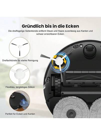 Spare Parts Dreame Bot L30 Ultra L20 X20 Pro Robot Stofzuiger Consumables Main Side Brush Hepa Filter Mop Cloth Dust Bag Accessories view 9