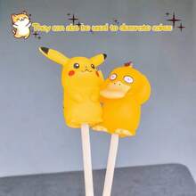 pokemon 6pcs Cute Adorable Pokemon Plush Toys, Suitable For Pokemon Fans Collection, Detailed Pikachu Figurines, Great For Decorating Desks And Adding Fun To Life