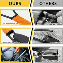 Car Security Lock - Heavy Duty Steel Steering Wheel Lock For Theft Protection, Easy Install & Universal Fit For Travel Peace Of Mind - Black - View 4