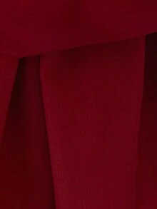 女婴粉色长袖优雅薄纱公主裙，适合派对 - 紅色 - 查看 9