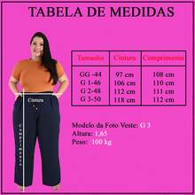 Kit 3 Patanlona Plus Size Pants Women's High Waist Pockets Stylish Elegant Pockets - Đen-Marsala-Navy - Xem 5
