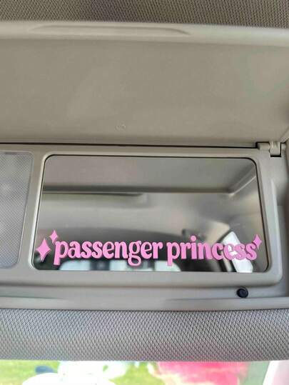 1pc Letter Graphic Fashion Cute Car Sticker