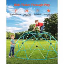 Climbing Dome, 10FT Geometric Dome Climber With Saucer Swing, 1000LBS Loading Kid's Jungle Gym Playground, Easy-Assembly Outdoor Backyard Climbing Equipment For Boys Girls 3 To 10 Years Old - 10FT 1000LBS for Boys Girls - View 6