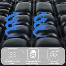 Motorrad Sitzkissen, Druckentlastende Motorrad Luftkissen Sitzauflage - Universelle Passform mit wasserdichtem schwarzem TPU-Material für Cruiser, Motorräder, Elektroroller und Touring-Sättel