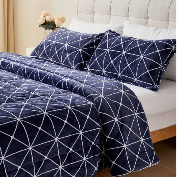 VOGRAC Striped Sheepskin Duvet Winter Soft Microfiber With Covers - Bed 90 135 150, Sheepskin Duvet Bed 90, Soft Winter Duvet, Sheepskin Bedding Set, Striped Sherpa Duvet, Thermal Blanket Bed 135, Fleece Duvet Bed 150, Warm Bedding, Cheap Duvets Online, Duvet With Cushion Covers, Modern Sheepskin Duvet, Soft And Warm Duvet, Thick Winter Blanket Bed