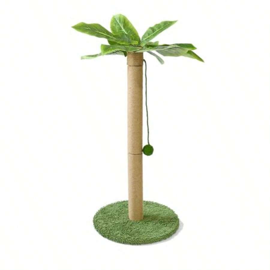 Plantains Cat Scratching Post Kitten Cat Scratchers Sisal Cat Scratches Trees Hanging Ball Toys For Indoor Activity Play Intelligent Interactive