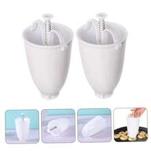 1pc One Hand Donut Maker Manual Donut Maker Plastic Doughnut Machine Mold Biscuit Donut Maker Donut-Depositor Made Waffle Dispenser Donut Kitchen Pastry Making Bake Ware Baking Tool