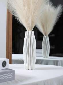 1 buc Vază de flori din plastic, decor pentru casă, decorare pentru birou, Vază mică pentru sufragerie, balcon, dulap TV, masă, aranjament floral uscat și proaspăt, floral pictat manual, Vază rotundă minimalistă din rășină pentru sufragerie, intrare, decor hotel