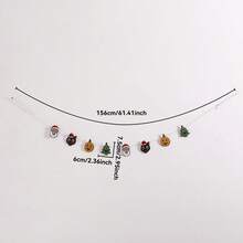 1Pc Vintage Christmas Garland Banner, Retro Xmas Hanging Garland, Rustic Farmhouse Holiday Party Decoration, Christmas Banner For Fireplace, Wall, Mantel, Living Room, Bedroom, Christmas Tree, Indoor Outdoor Home Decor