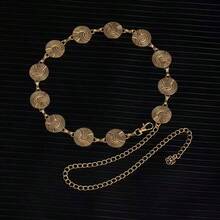 سلسلة خصر بوهيمية جديدة من سبيكة الزنك، إكسسوار خصر رجعي مبالغ فيه بشكل جذاب، مناسب للحفلات والنوادي الليلية والارتداء طوال العام