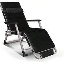 Outdoor Lounge Chairs Lounge Folding Chair, Outdoor s Chair Garden Furniture, Camping Garden Deck Chairs Folding Zero Recliner Reclining Waterproof Chaise Loungers Metal fo - Un color - Ver 2