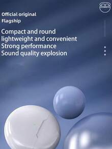 迷你无线立体声耳塞，触控降噪无线运动耳机，电池寿命长，高品质音频 - 紫色 - 查看 5