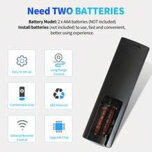 适用于 L*G 电视的通用遥控器（所有型号）兼容所有 L*G 智能电视 - 黑色 - 查看 7