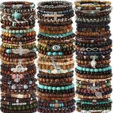 5/45pcs Random Color Handmade Beaded Bracelets, Personalized Christmas Small Gift - Multicolor - View 9