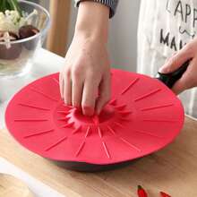 1-2 件/套硅胶弹力盖，可重复使用密封盖，适用于厨房、冰箱、烘焙、家用，耐热高达 446°F - 彩色 - 查看 6