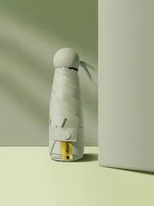 Small Folding Umbrella, Mini Pocket Waterproof Portable Travel Umbrella, Sun Umbrella, Women's Sun Protection And UV Protection Umbrella, 2-In-1 Mini Six-Fold Ultralight Portable Umbrella, Mini Travel Umbrella, Portable Umbrella For Both Sunny And Rainy Days, Windproof, 99% UV Protection