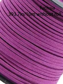 10m/Roll 2.5mm Faux Suede Cord, Handmade Rope, Bracelet DIY Jewelry Accessory String - Multicolor - View 25
