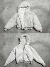 남성 루즈핏 인조 모피 코트, 빈티지, 겨울, 가을