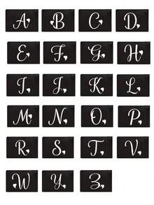 1pc Black Large-Capacity Cosmetic Bag, Printed With White Artistic Letters A-Z And A Heart Pattern,Hot-Selling Fashion Item Suitable For Travel, Toiletry, Multi-Functional Storage, Jewelry Storage, Coin Purse, Headphone Bag, Digital Storage Bag,Christmas Gifts,Pouch,Travel,Gifts For Women,Women's Necessaire,Travel Essential,Pouch,Clutch / Small Handbag,Necessaire,Makeup Organizer,Makeup Organize,Pouch,Brush Holder,Mini Pouch,Large Capacity Pouch