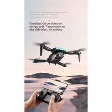 Dron Profesional A88 Pro 6K Ultra HD con Doble Cámara | Cuadricóptero Plegable con Posicionamiento Óptico y Modo de Altura Constante, Estabilización Anti-Vibración | Drone Fotográfico con Gran Autonomía, Regalo Ideal - A88 cámara única BK - Ver 5