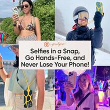 - Correa para telfono celular, correa de telfono antirrobo, soporte para telfono con cuello en carterista, cordn de silicona para telfono - Lavanda - Ver 8