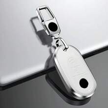 Funda de cuero de aleación para llave de coche, cubierta de carcasa para Mercedes Benz W223 Clase S300 S350 S450 S500 C300 C200 C260, accesorios de estilo - Negro - Ver 19