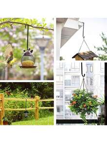 1pc Colorful Door Wreath Hook - Valentine's Day Easter Decoration Golden Door Single Hook Decoration Hook Swimming Pool Hook Door Wreath Hook Bird Feeder Flat Hook Wreath Hook Hanger - Multicolor - View 11