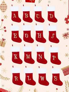 Personalisierte Buchstaben Weihnachtssocken, individualisierte Namens-Weihnachtsdekoration Socken, Weihnachtsdekorationen, Weihnachtsgeschenke für die Familie, Weihnachtsandenken