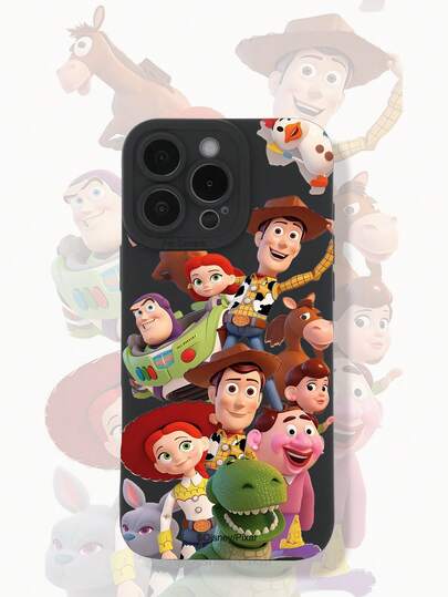 Disney Official Genuine Phone Case, Black Shockproof & Anti-Slip Compatible With Apple 17, 17 Air, 17 Pro Max, 17 Pr, Galaxy S25 Series, Galaxy Series, Galaxy A Series, Compatible With Apple 16 Pro Max, 15 Pro Max, Transparent, Full-Body Protection, High-Definition Printed Compatible With Apple 11, 12, 13, 14, 15
