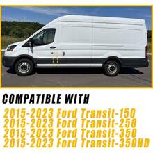 Boine Fuel Filler Door Housing Pocket Hinge With White Cover Compatible With 2015-2023 Transit 150 250 350 Gas Door Cap Replace CK4Z-5427936-A CK4Z5427936A