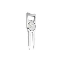6 - In - 1 Premium Divot Ball Marker - Bottle Opener - Club Tee - Groove Cleaner - Putting Alignment - Designed To Be Ultimate Green - Black - Silver - View 3