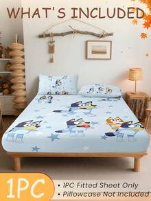 Bluey 1 bộ ga trải giường in kỹ thuật số , bộ đồ giường , tấm bảo vệ nệm, ga phủ giường, ga trải giường vừa vặn, đồ dệt gia dụng thoải mái, tấm bảo vệ nệm thoáng khí chống xù lông, mềm mại và thân thiện với da, ga phủ giường họa tiết hoạt hình, trang trí nhà cửa , bộ đồ giường phòng ngủ mềm mại và thoải mái, ga phủ nệm thời trang, ga trải giường vừa vặn, giường cỡ King, ga trải giường vừa vặn, ga phủ giường - Màu xanh lam - Xem 2
