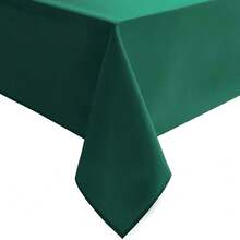 Square Tablecloth - Waterproof Washable Polyester Table Cloth For Dining Room Birthday Party, Emerald Green, 54 X 54 Inch{"Size_name":"54\"X54\"(Square)","Color_name":"EmeraldGreen"} - Multicolor12 - View 1