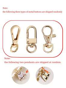 1pc Flower Pendant Gold Chain Leather Chain Phone Lanyard Crossbody Chain Phone Case Strap Shoulder Bag Replacement Chain Handbag Charm For Women - Multicolor - View 10