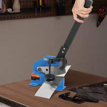 5-Inch Manual Hand Plate Shear For Sheet Metal Processing, HS-5 Table Cutter With Q235 Material, For Thick Steel Craft, Heavy Duty Roll Press Machine For Builders, DIY Enthusiasts - 5 Inches - View 1