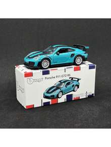 Burago 1:64 Series Alloy Car Miniature Simulation Racing Car Model Collection Officially Authorized Mercedes-Benz Ford Cadillac Porsche Chevrolet Diecast Car Model A Birthday Gift For Men Racing Toy - Porsche 911 GT2 RS-blue - View 9