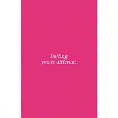Daily Journal: Darling You're Different: A5 Daily Paperback Notebook Organize Your Though Set And Achieve Goals Keep Track Of Ideas As They Come To You