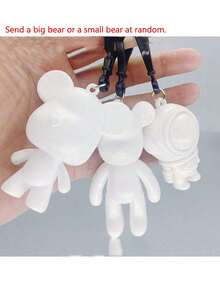 A Set Of Hand-Drilled Bears Composed Of 6pcs Accessories. Creative DIY Drill Bear, Made By Yourself, A Variety Of Colors Are Optional, And Can Also Be Used To Decorate Bags, Mobile Phone Chains And Various Key Chain Pendants, And Can Also Be Used As Christmas Stocking Stuffing Gifts - Multicolor - View 31