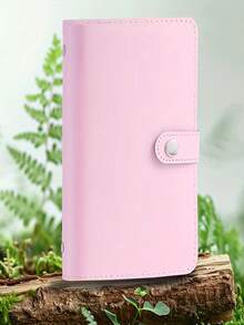 دفتر تخطيط مالي مع مشبك معدني، محفظة مقاس محفظة مصنوعة من جلد اصطناعي لتتبع الأموال والتخزين النقدي والتدوين، تصميم متين وسهل التنظيف مع إغلاق بزر، ملصق ذهبي وحلقة قلم - منظم مالي كبير السعة للرجال للأعمال والسفر والمصرفية - بسيط وأنيق، سهل الوصول، محفظة نقدية